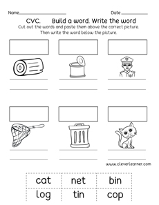 Kindergarten CVC Worksheet Packet | Cvc worksheets kindergarten, Cvc worksheets, Kindergarten