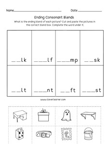 Consonant ending blends