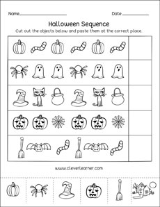 Fun Halloween Season worksheets for homeschool kids