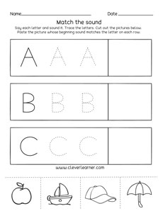 Free Letter A Sounds Activity For Preschool Kids