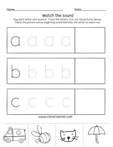 Preschool Phonics Letter C Sound Activity Printables