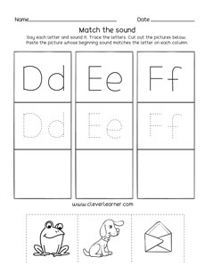 Free Letter D Sounds Activity For Preschool Kids