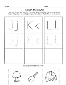 Free Letter J Sounds Activity For Preschool Kids