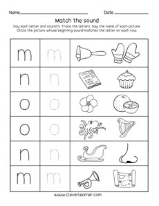 Phonics Letter N Sound Activity With Pictures for Preschool Children