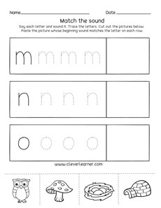 PreK Letter O Phonics Worksheets for Homeschool Preschoolers