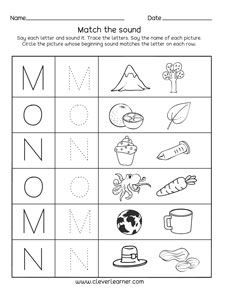 Preschool Phonics Letter O Sound Activity Printables