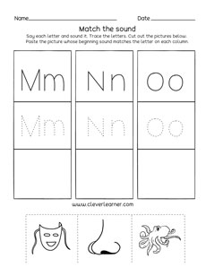 Free Letter M Sounds Activity For Preschool Kids