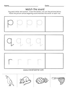 PreK Letter P Phonics Worksheets for Homeschool Preschoolers