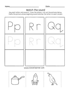 Free Letter P Sounds Activity For Preschool Kids
