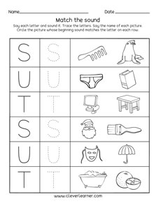 Preschool Phonics Letter U Sound Activity Printables