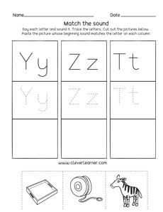 Quality Letter Y and Z Sounds, Phonics for Kindergarten Learning