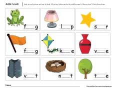 Activities to Practice Identifying Middle Sounds