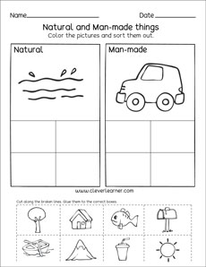 Natural resources for kindergarten children