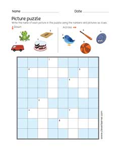 Picture puzzle printables for 7 year old kids