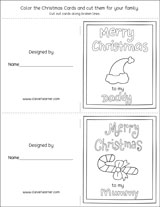 Free Christmas Card Templates for Kindergarten Children