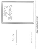 Free Christmas Card Templates for PreK Children