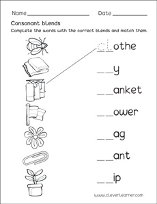 Consonant blends with l
