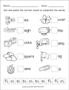 Consonant blends with l