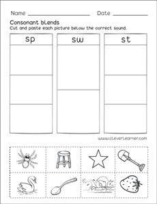 Consonant blends with s