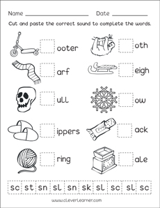 Consonant blends with s