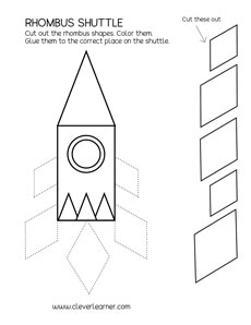 Free Rhombus Shape Activity Worksheets for Home Learning