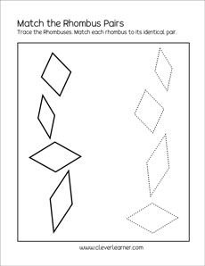 Rhombus Pattern Activities for Kids