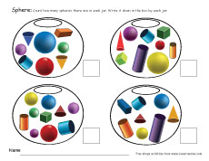 Easy 3D Shape and Form Identification Worksheets for preK kids