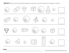 Free PreK Three-Dimension Shape and Form Worksheets