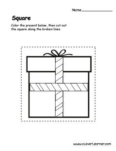 Free Square shape worksheets